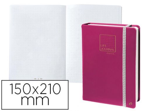 Caderno quo vadis life journal infinite dots pontos 15x21 cm 224 folhas capa ciruela , Quo vadis , 155757 , 3371010414369